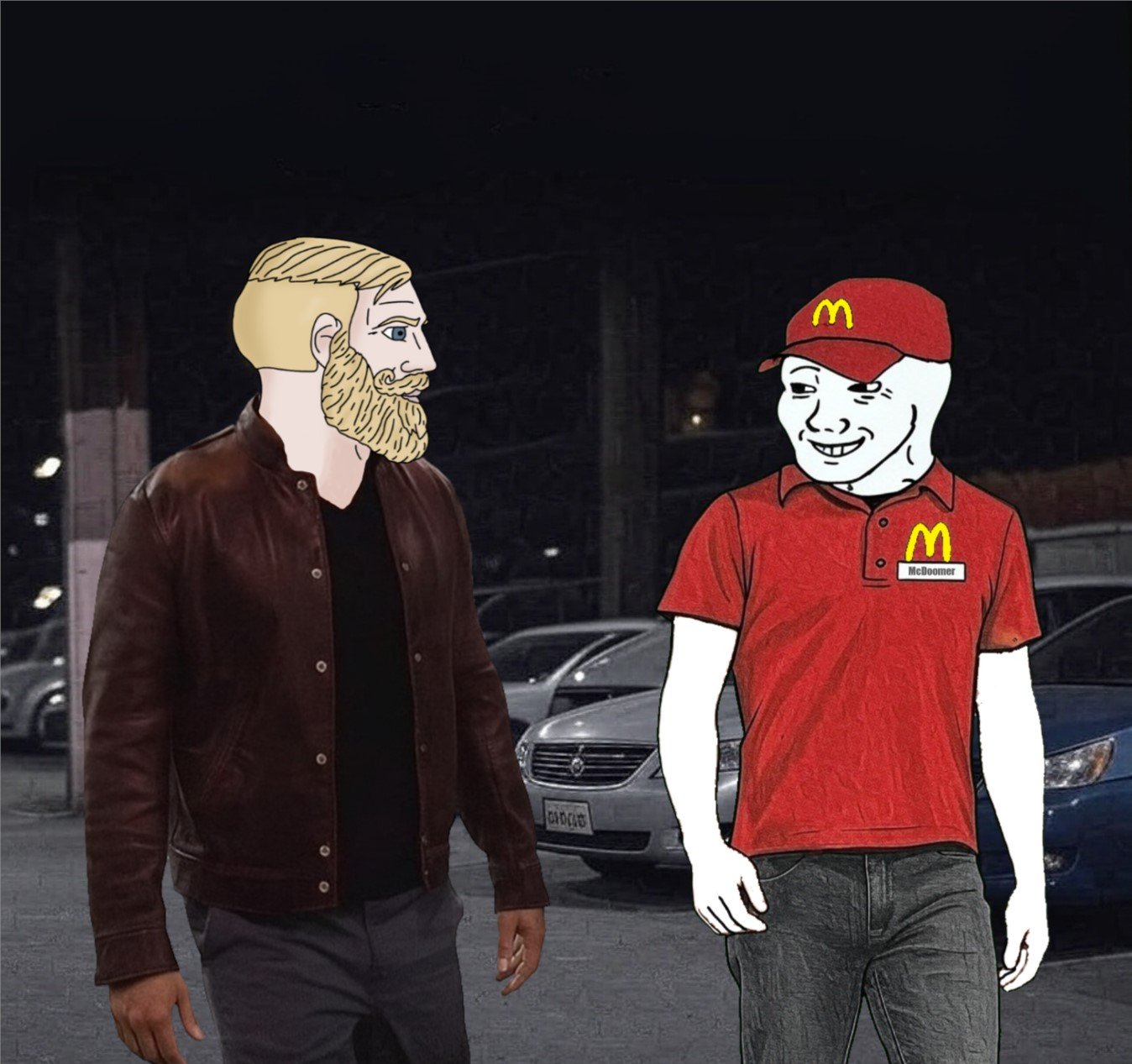 Doomer meme template