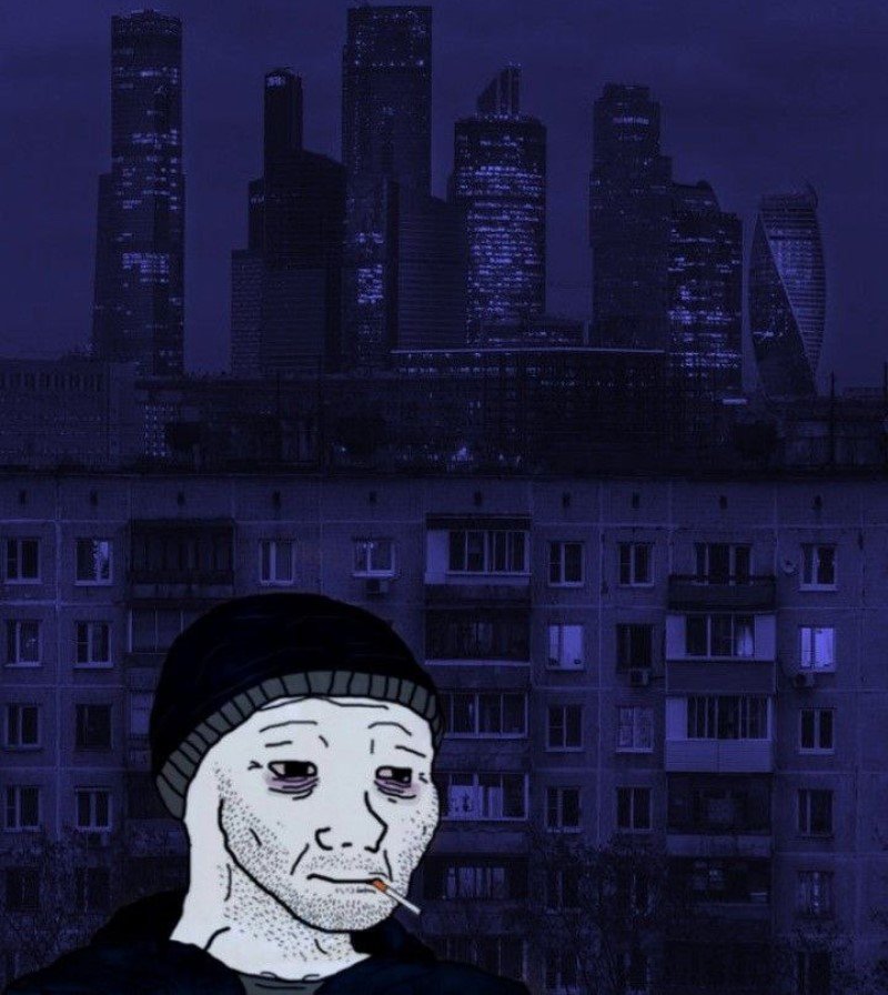 Doomer meme template