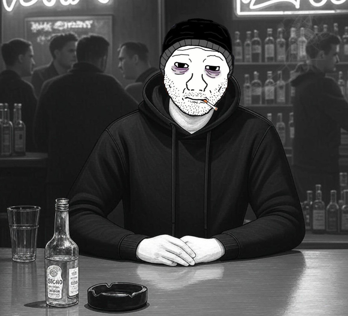 Doomer meme template