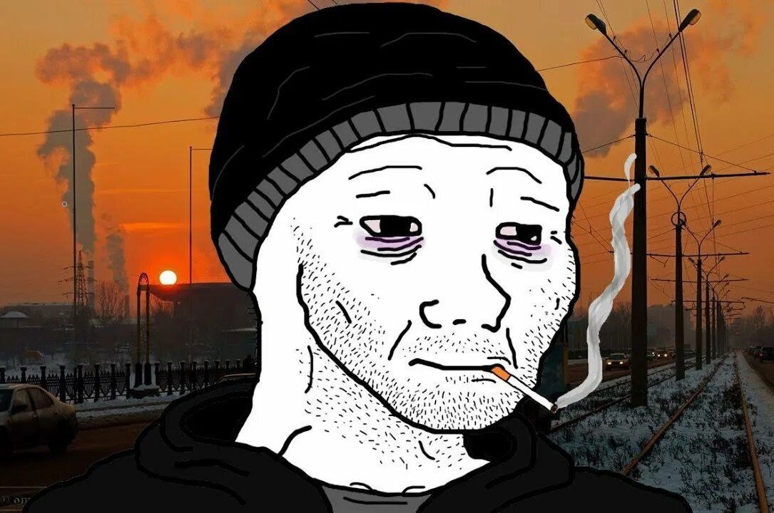 Doomer meme template