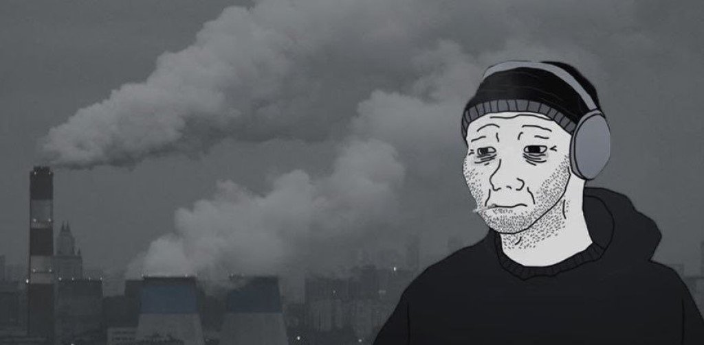 Doomer meme template