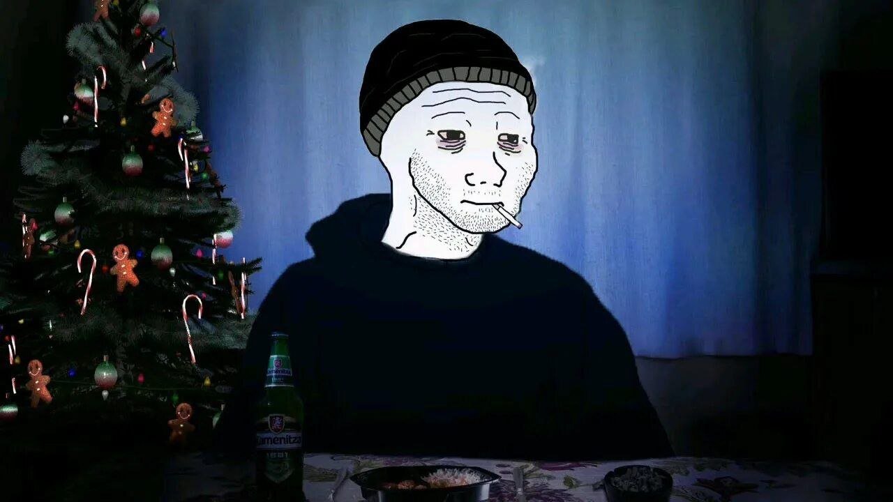 Doomer meme template